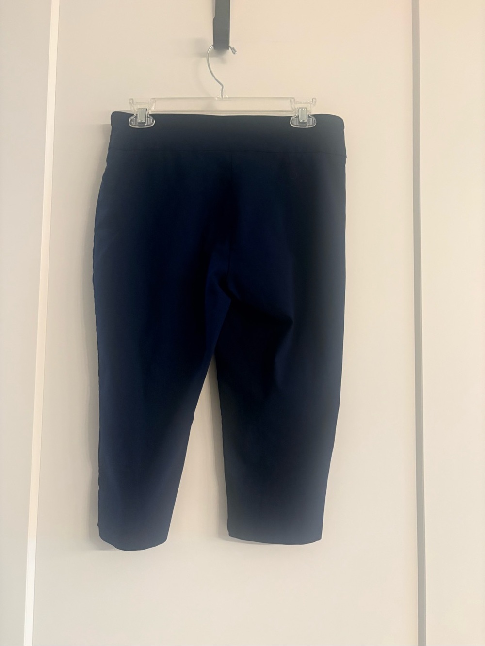 Ruby Rd. Navy Stretch Ponte Cropped Pants